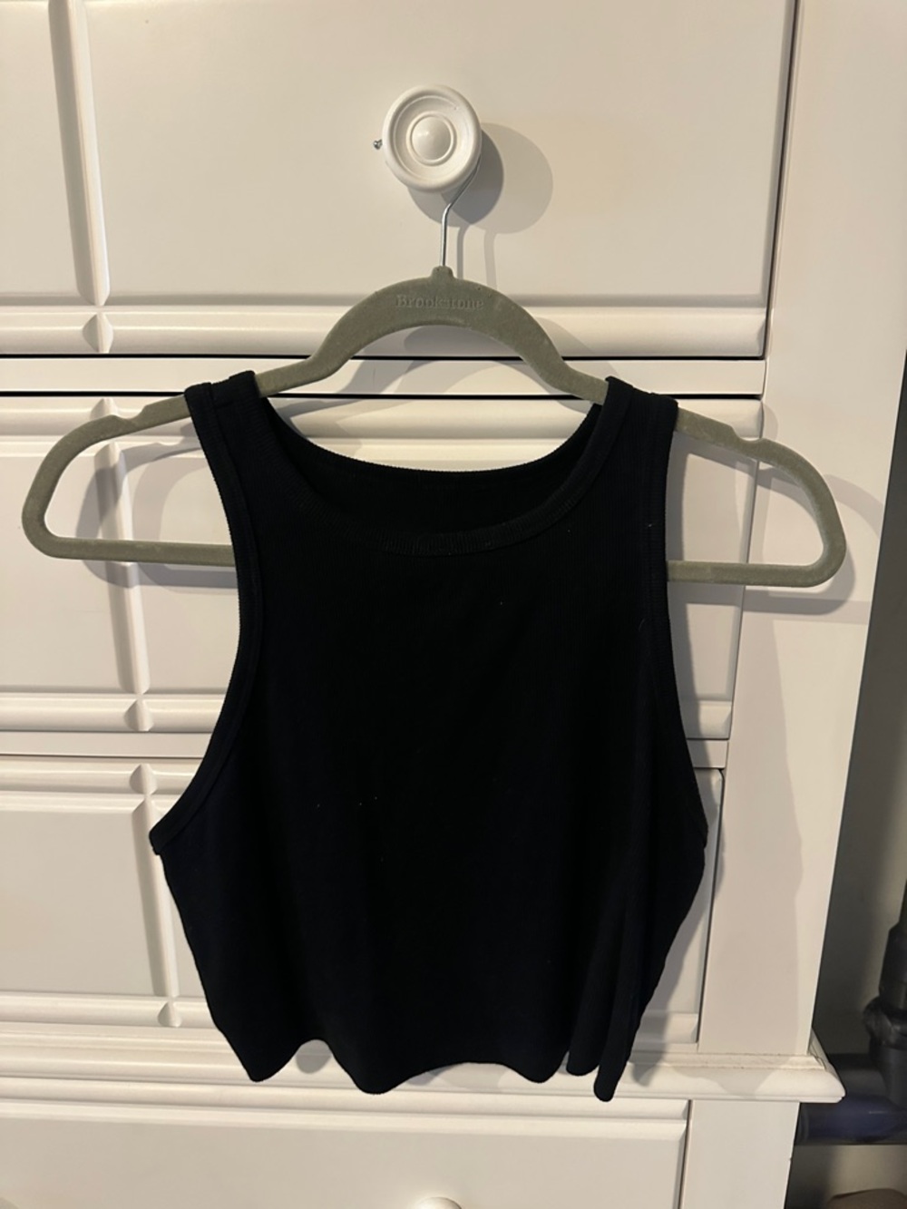 wild fable Black Ribbed Tank Top